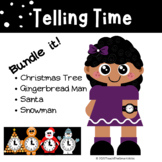Telling Time:  Analog Clocks BUNDLE!   (Winter Theme)