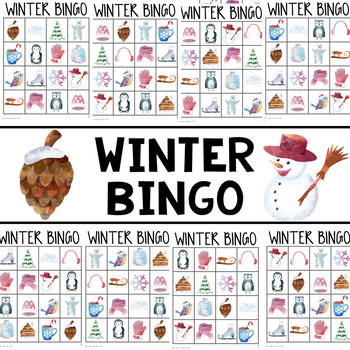 Preview of First Day of Winter Bingo Game