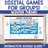 Winter Theme Digital Google Slides Games for Speech Groups