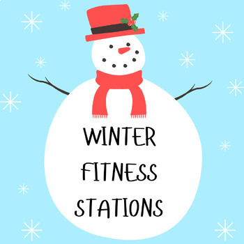Preview of Winter Theme Fitness Stations