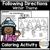 Winter Theme Following Directions Coloring Set