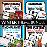 Winter Theme Home Preschool Lesson Plan and Winter Activit