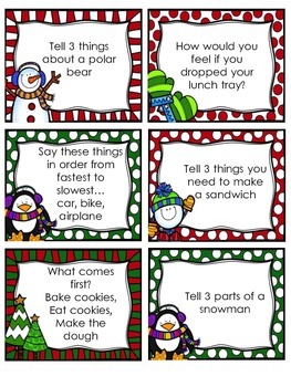 Winter Theme Semantics Vocabulary Game | TPT