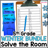 Winter Math 5th Grade Solve the Room Bundle - 5th Grade Ma
