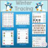 Winter Tracing, Pre-Writing, Writing Practice