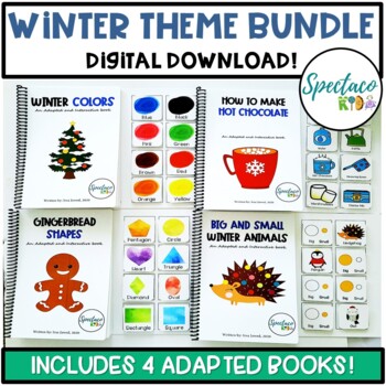 Preview of Winter Theme adapted books for Speech Therapy and Autism Printable