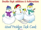 Winter Themed Addition and Subtraction Word Problems Task 