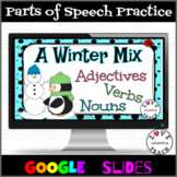 Winter Themed Adjectives, Nouns, and Verbs Practice in GOO