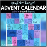 Winter Themed Advent Calendar Bulletin Board Display + Countdown