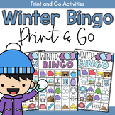 Winter-Themed Bingo Cards (Print and Go)