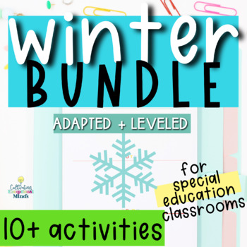 Preview of Winter Activities Themed Bundle for Special Education | sped | Special Ed