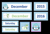 Winter Themed Calendar Printable