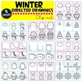 Winter Themed Directed Drawings | Step-by-Step CLIPART {Ed