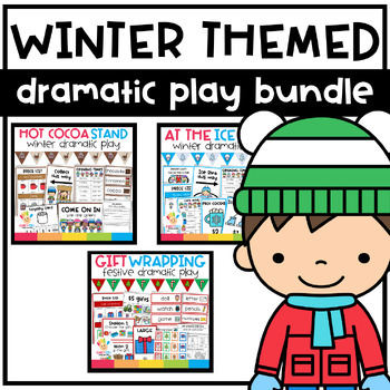 Preview of Winter Themed Dramatic Play Bundle
