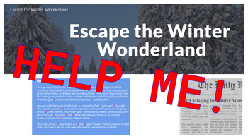 Preview of Winter Themed Escape Room | ELA Digital