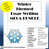 Winter Themed Essay Writing Mega Bundle, w Rubrics & Printables