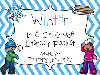 Preview of Winter Themed First & Second Grade Literacy Packet