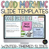 Winter-Themed Good Morning Slide Templates