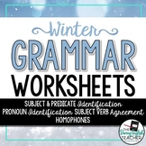 Winter Themed Grammar Worksheets