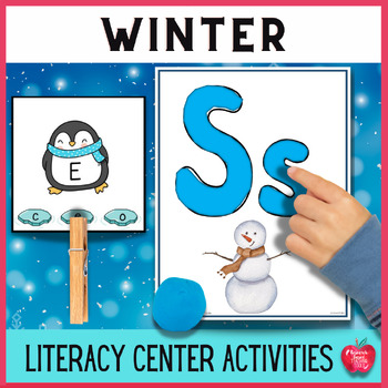 Preview of Winter Themed Literacy Center Activities