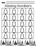 Winter-Themed Missing Numbers 1-20