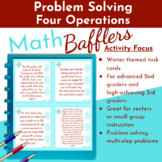 Winter Themed Mixed Operations Problem Solving Enrichment 