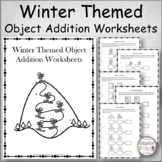 Winter Themed Object Addition Worksheets