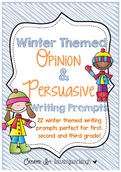 Preview of Winter Themed Opinion and Persuasive Writing Prompts