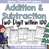 Winter-Themed Problem-Solving Practice: Two-Digit Addition