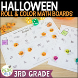 Roll and Color Multiplication and Factors Boards for Halloween
