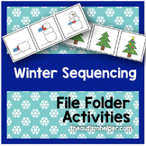 Winter Themed Sequencing File Folder Activities