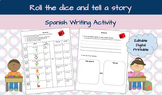 Winter Themed Spanish - Roll the dice - Sentence writing a