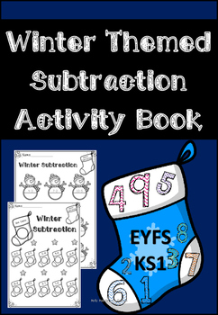 Preview of Winter Themed Subtraction Activity Book