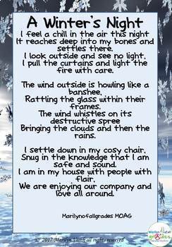 Winter Poetry & Writing Unit – Writing prompts, poetry activities ...