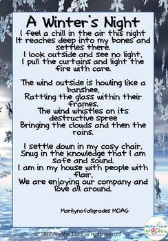 Winter Poetry & Writing Unit – Writing Prompts, Poetry Activities 