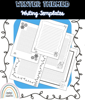 Preview of Winter Themed Writing Templates