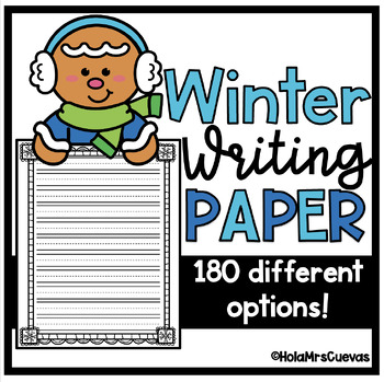 Preview of Winter Themed Writing and Letter Paper