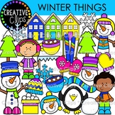 Winter Things Clipart {Winter Vocabulary Clipart}
