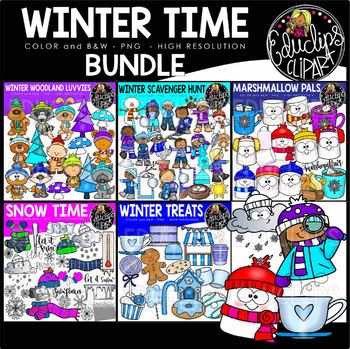 Preview of Winter Time Clip Art Bundle {Educlips Clipart}