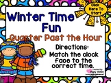 Winter Time Fun Quarter Past the Hour PowerPoint Interactive Game