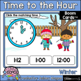 Winter Time to the Hour Boom Cards - Digital Distance Learning