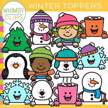 Winter Toppers Clip Art by Whimsy Clips | Teachers Pay Teachers