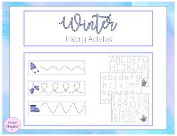 Winter Tracing Activity by Kinder Obsessed | Teachers Pay Teachers