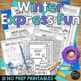 Winter Train Express Activities Packet NO PREP Fun | Polar