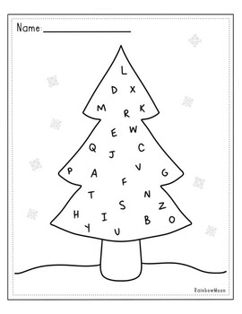 Winter Tree Visual Scanning by RainbowMoon | TPT