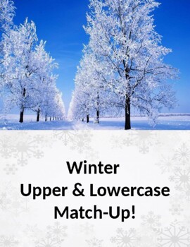 Preview of Winter - Upper & Lowercase Match-up!