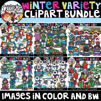 Preview of Winter Variety Clipart Bundle {Winter Clipart}