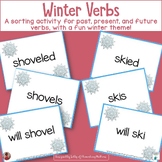 Winter Verbs Sorting Activity    Past, Present, and Future