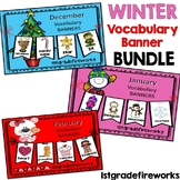 Winter Vocabulary Banner Bundle- UPDATED