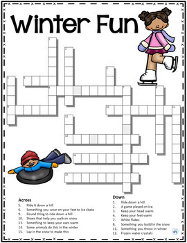 Winter- Early Finishers 2nd Grade - ELA - Abbreviations - Cozy Up With a  Crossword - Lucky Little Learners